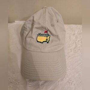 Official Masters Beige Cap with Embroidered Logo by American Needle